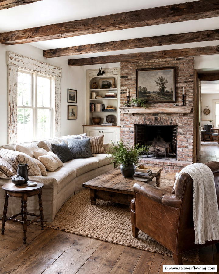 Distressed Wood Trim - 25 Farmhouse Interior Window Trim Ideas for Charm