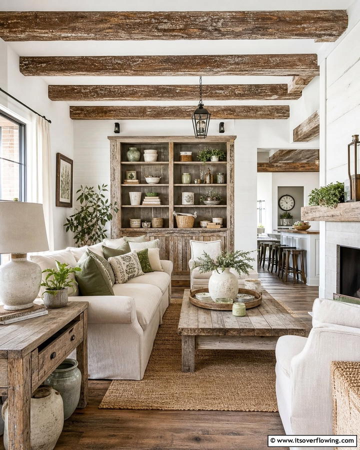 Distressed Wooden Accents - 30 Vintage Decor Ideas to Add Retro Charm to Your Home