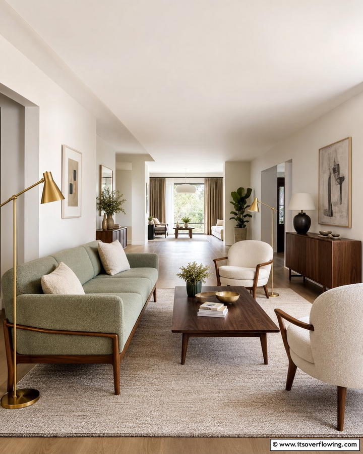 Divide the Space with Rugs - 25 Long Living Room Ideas for Spacious Homes