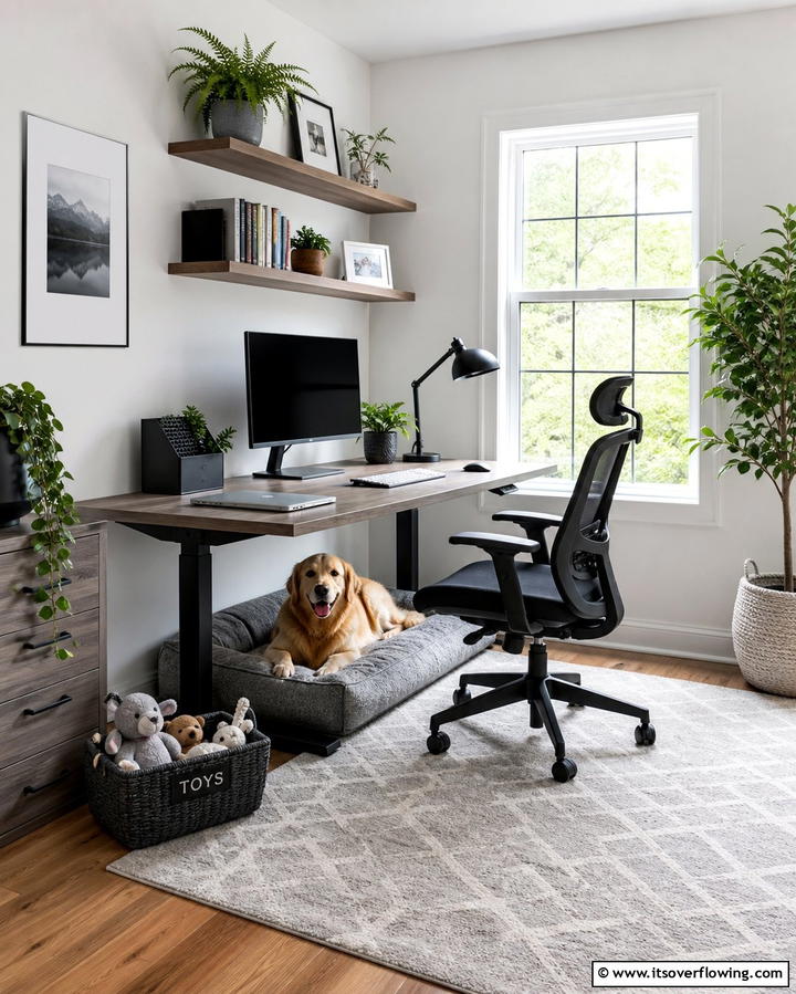 Dog Friendly Office Space - 25 Dog Room Ideas for a Pet-Friendly Home