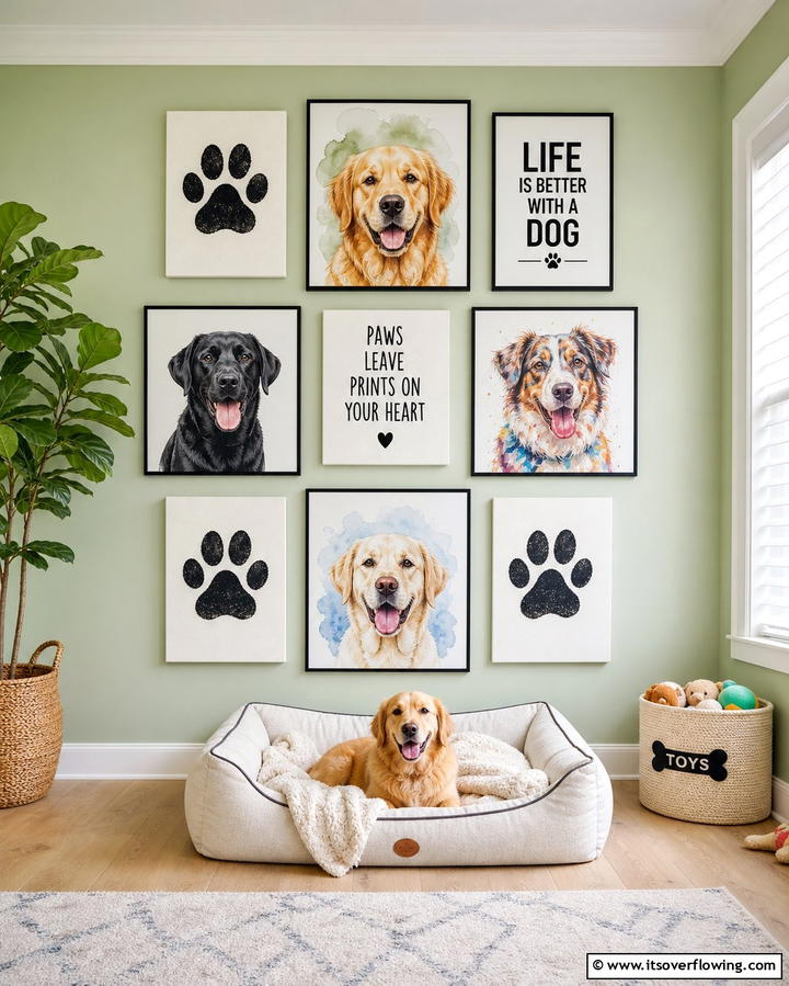 Dog Themed Wall Art - 25 Dog Room Ideas for a Pet-Friendly Home