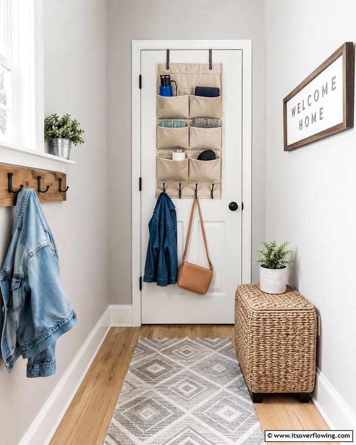 Door Mounted Organizers - 30 Mudroom Storage Ideas for a Clutter-Free Entryway