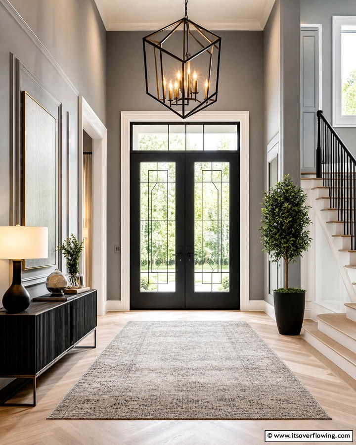 Double Glass Doors for Grand Entryways - 25 Glass Front Doors Ideas to Brighten Your Entryway