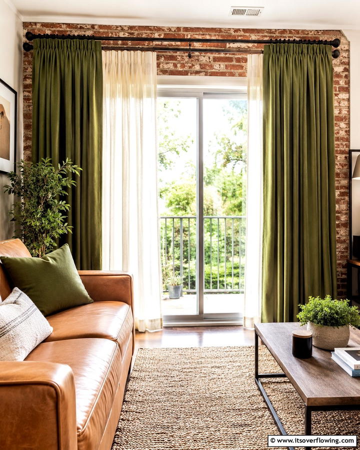 Double Layered Curtains for Versatility - 25 Sliding Door Curtain Ideas for Privacy and Style