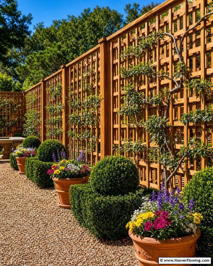 Double Layered Lattice Fence - 20 Lattice Fence Ideas for a Stylish and Functional Garden