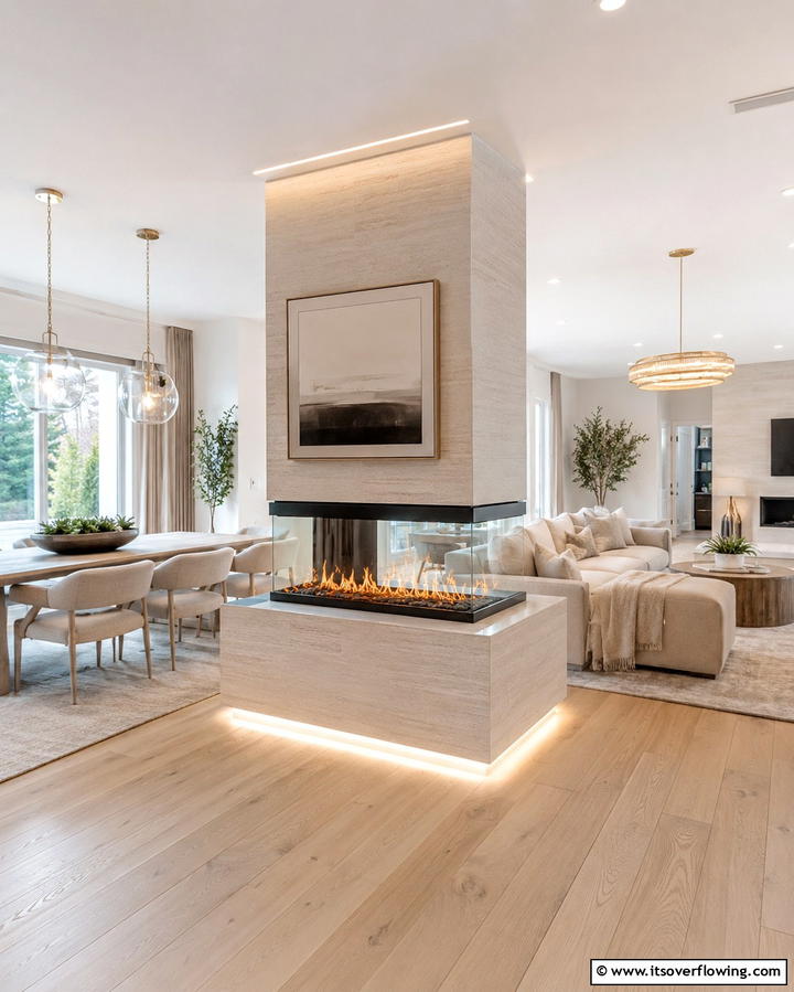 Double Sided Electric FireplacesExact - 25 Electric Fireplace Ideas for Cozy and Modern Homes