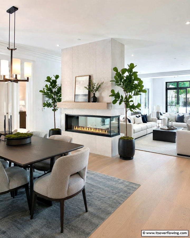 Double Sided Electric FireplacesOne - 25 Electric Fireplace Ideas for Cozy and Modern Homes