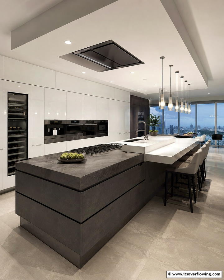 Double Tiered Kitchen Island - 25 Small Kitchen Island Ideas for Compact Spaces