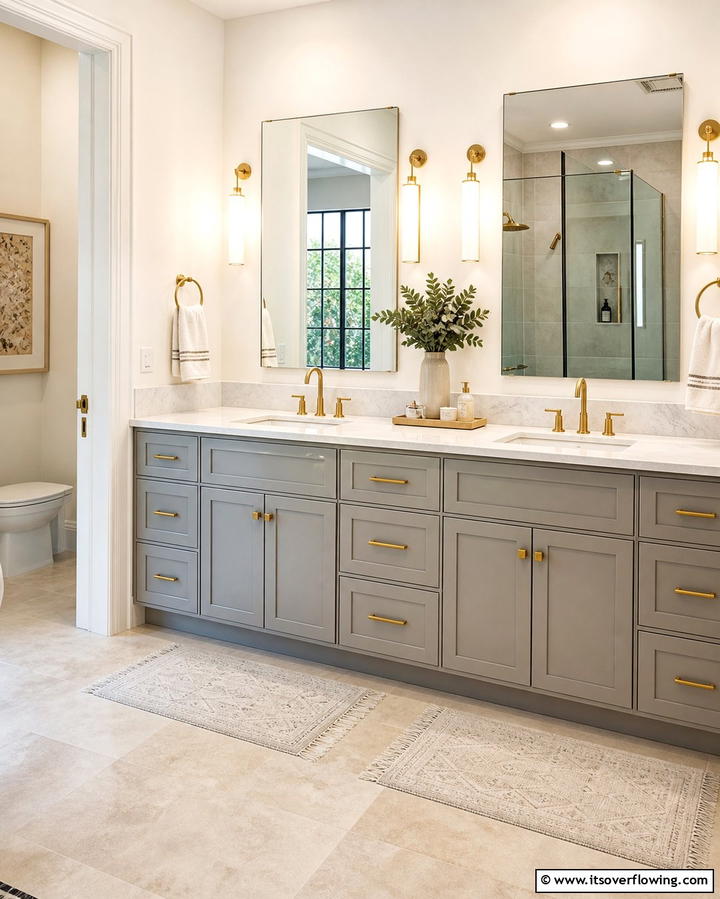 Double Vanities for Convenience - 25 Bathroom Remodel Ideas for a Fresh New Look