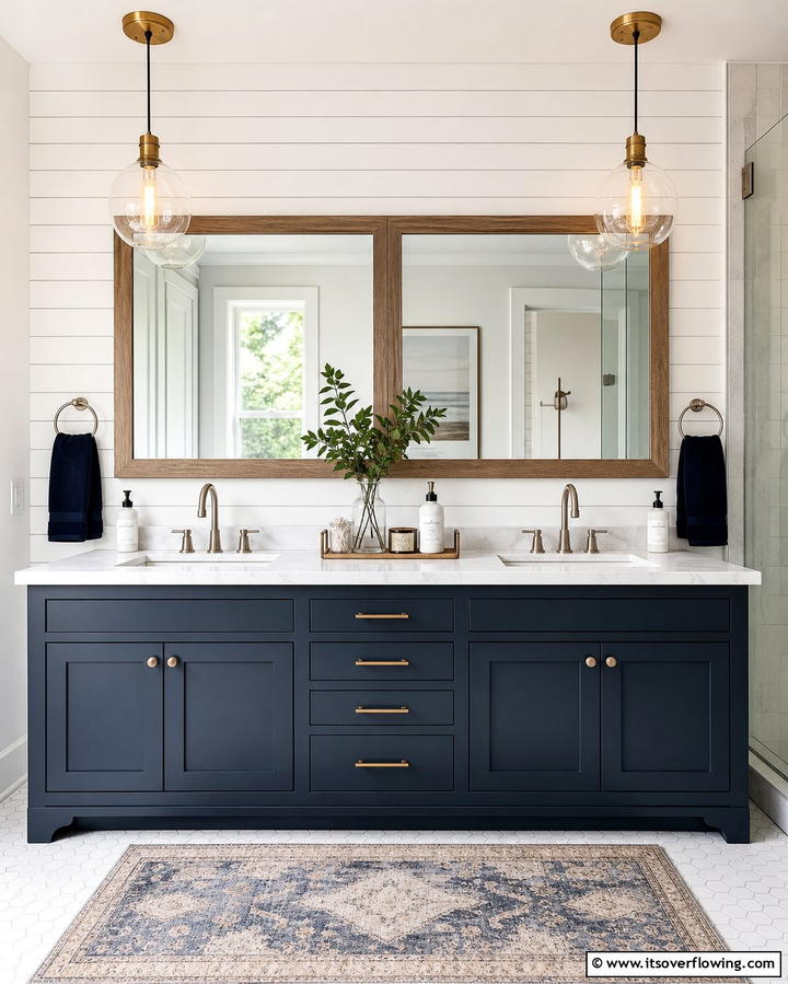 Double Vanity Cabinets for Shared Spaces - 25 Bathroom Cabinet Ideas for Organized Spaces