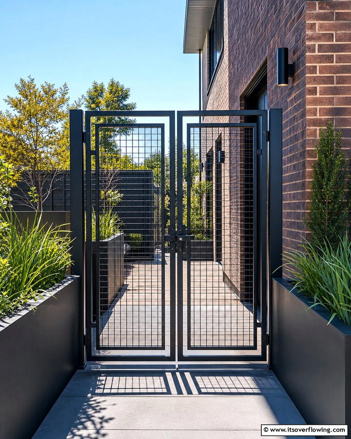 DoubleLayered Security Gate - 30 Deck Gate Ideas for Safety and Outdoor Style