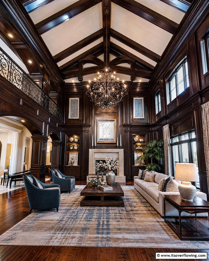 Dramatic Ceilings - 25 Gothic Living Room Ideas for a Dramatic Space