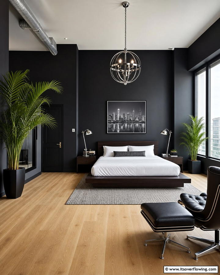 Dramatic Charcoal Depth - 21 Bedroom Paint Colors to Create Your Dream Sleep Sanctuary
