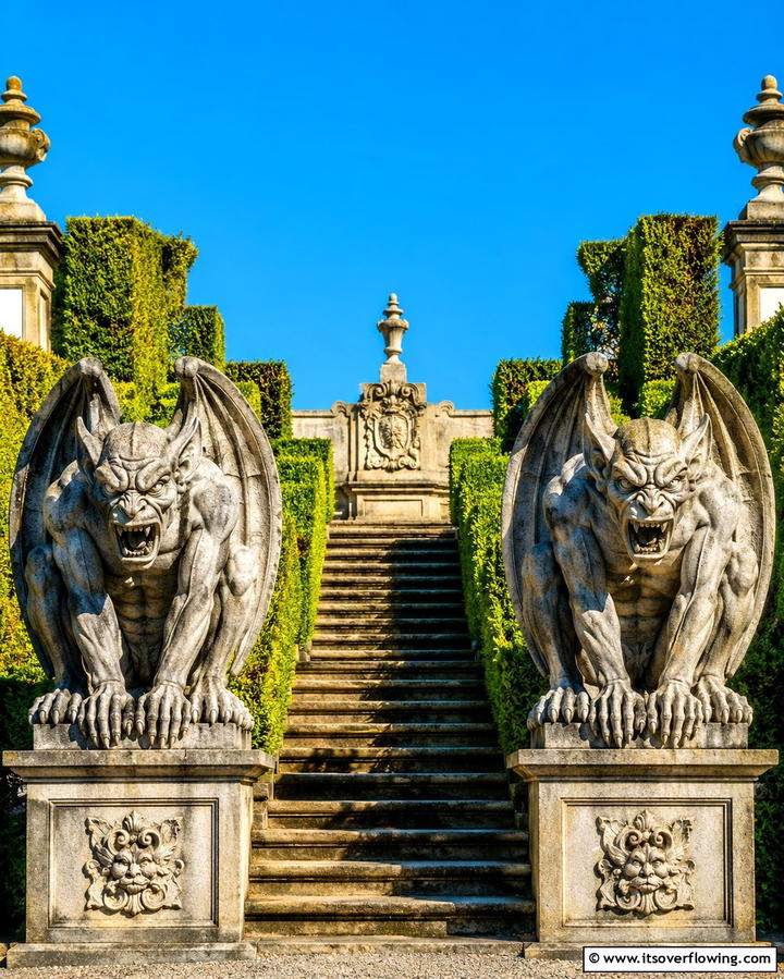 Dramatic Gargoyle Statues - 25 Gothic Garden Ideas for a Dark and Mysterious Oasis