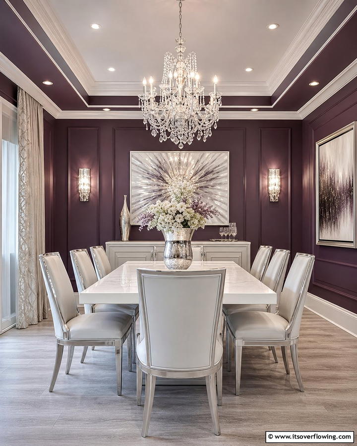 Dramatic Plum Shades - 21 Dining Room Paint Colors for a Cozy Atmosphere