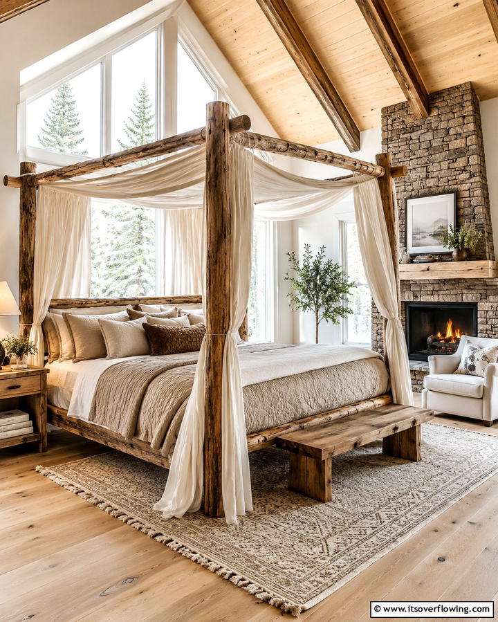 Draped Canopies - 25 Viking Bedroom Ideas for a Bold and Rustic Look