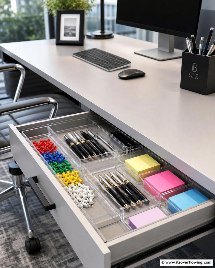 Drawer Dividers - 25 Office Storage Ideas to Keep Your Workspace Organized and Clutter-free