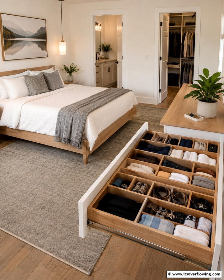 Drawer Dividers for Better Organization - 25 Smart Bedroom Storage Ideas to Declutter Your Space