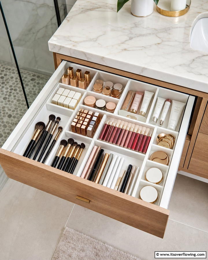 Drawer Dividers for Categorized Storage - 25 Vanity Organization Ideas for a Clutter-Free Space