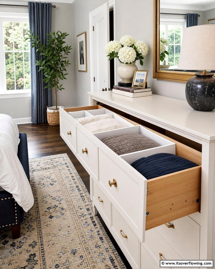 Drawer Dividers for Larger Drawers - 20 Comforter Storage Ideas to Maximize Space