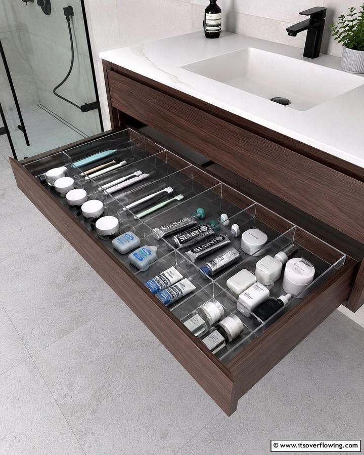 Drawer Dividers for Smaller Compartments - 30 Bathroom Cabinet Organizing Ideas for Clutter-Free Spaces