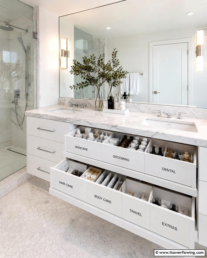 Drawer Liners for a Polished Finish - 25 Bathroom Drawer Organization Ideas for a Clutter-Free Space