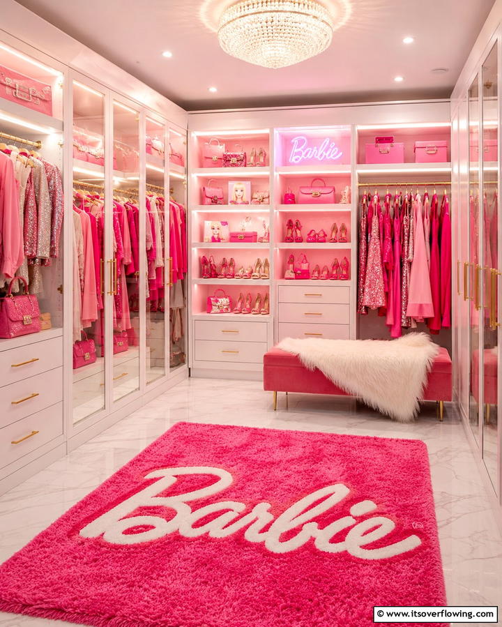 Dream Closet Display - 25 Fun Barbie Room Ideas for Kids and Collectors