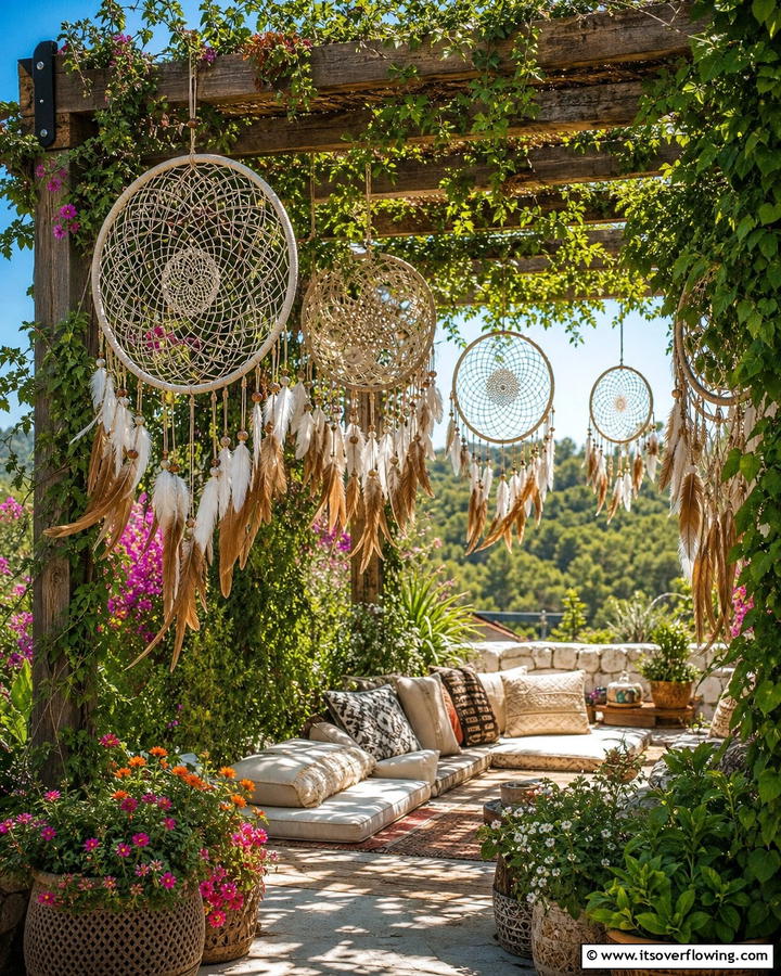 Dreamcatchers as Decor - 25 Enchanting Boho Garden Ideas for Outdoor Bliss