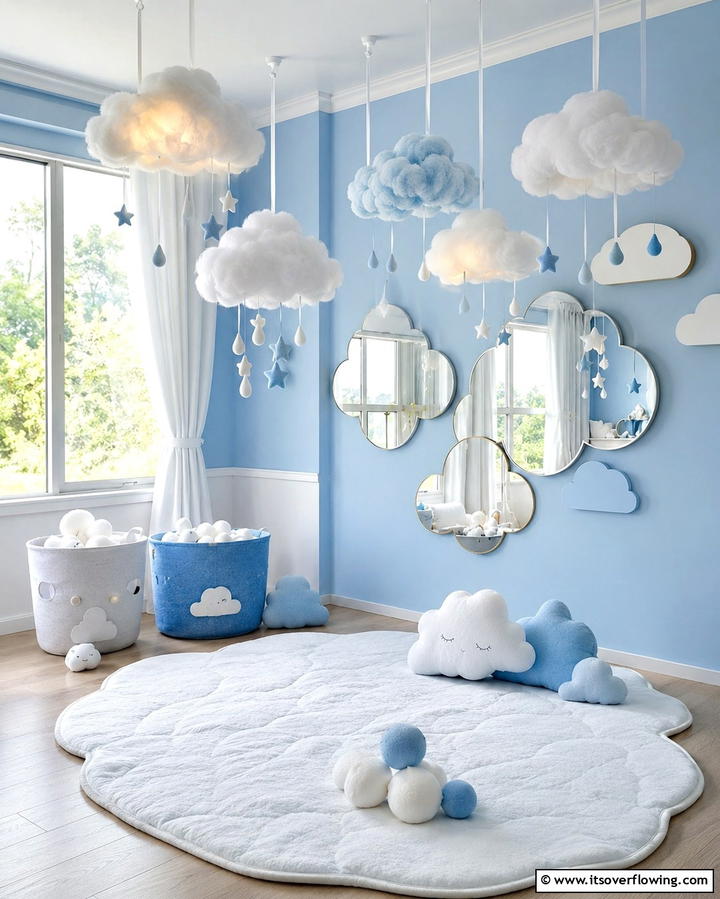 Dreamy Cloud Decor - 25 Princess Room Ideas to Create a Dreamy Space