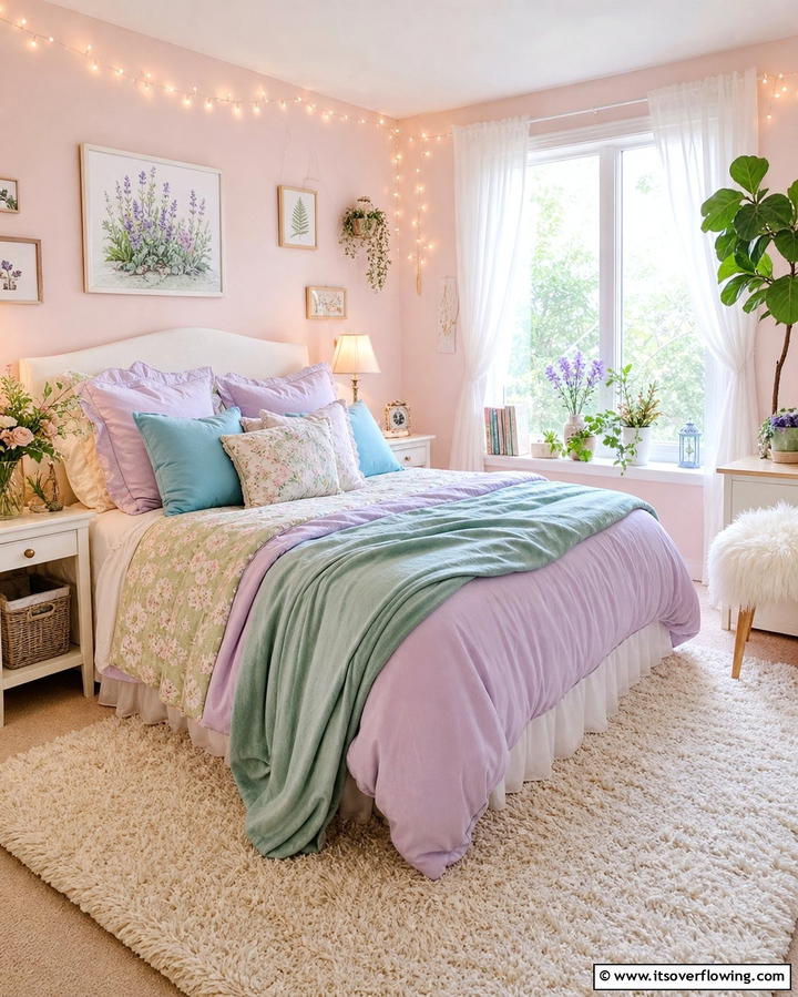 Dreamy Pastel Color Palette - 25 Fairycore Bedroom Ideas for a Whimsical Escape