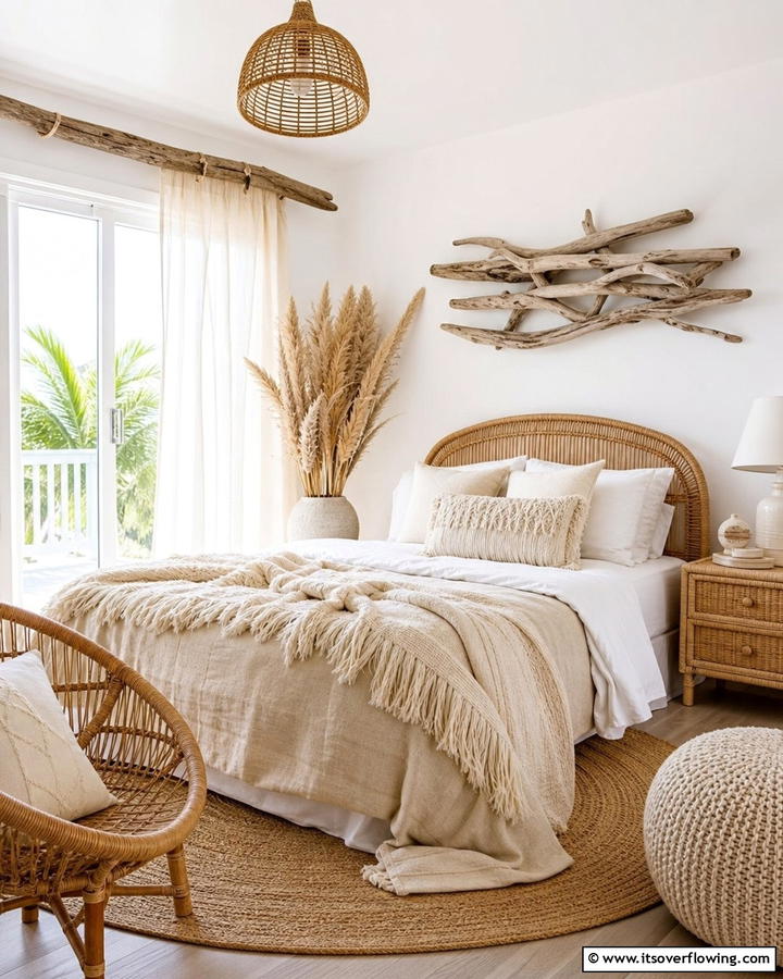 Driftwood Decor - 20 Girls Boho Bedroom Ideas for a Chic and Relaxing Space