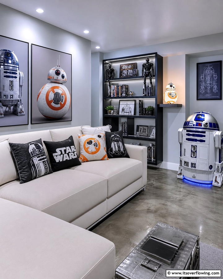 Droid Inspired Decor - 20 Star Wars Man Cave Ideas for Ultimate Fans