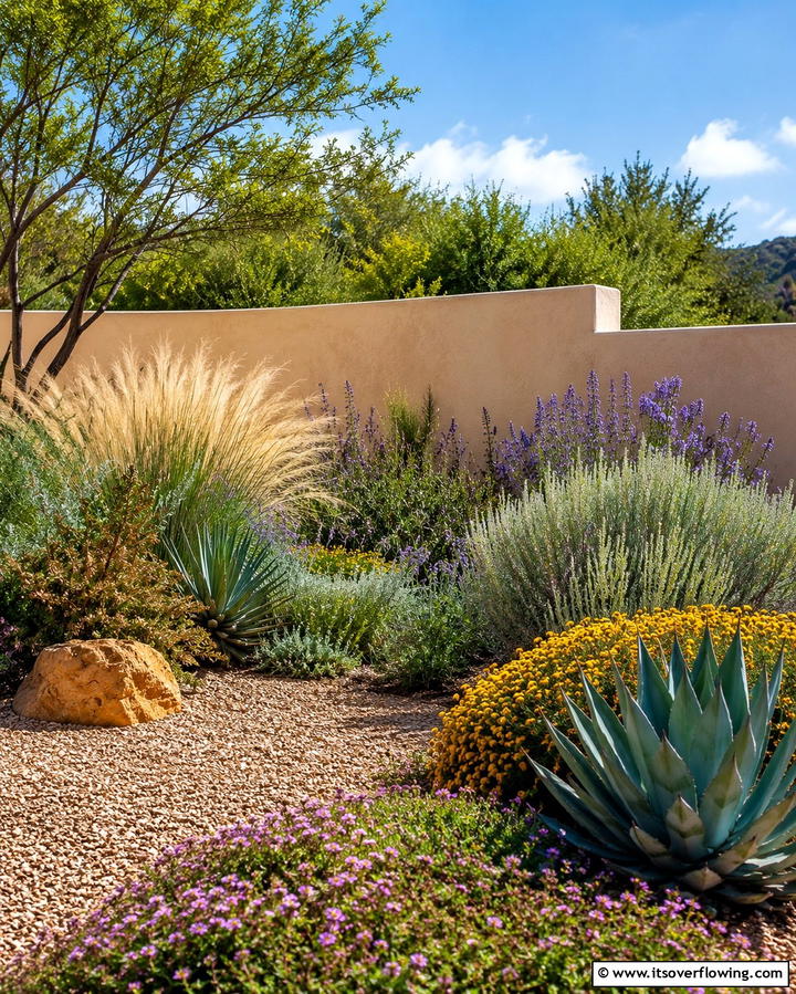 Drought Resistant Flora Display - 30 Mediterranean Garden Ideas to Create a Coastal Oasis