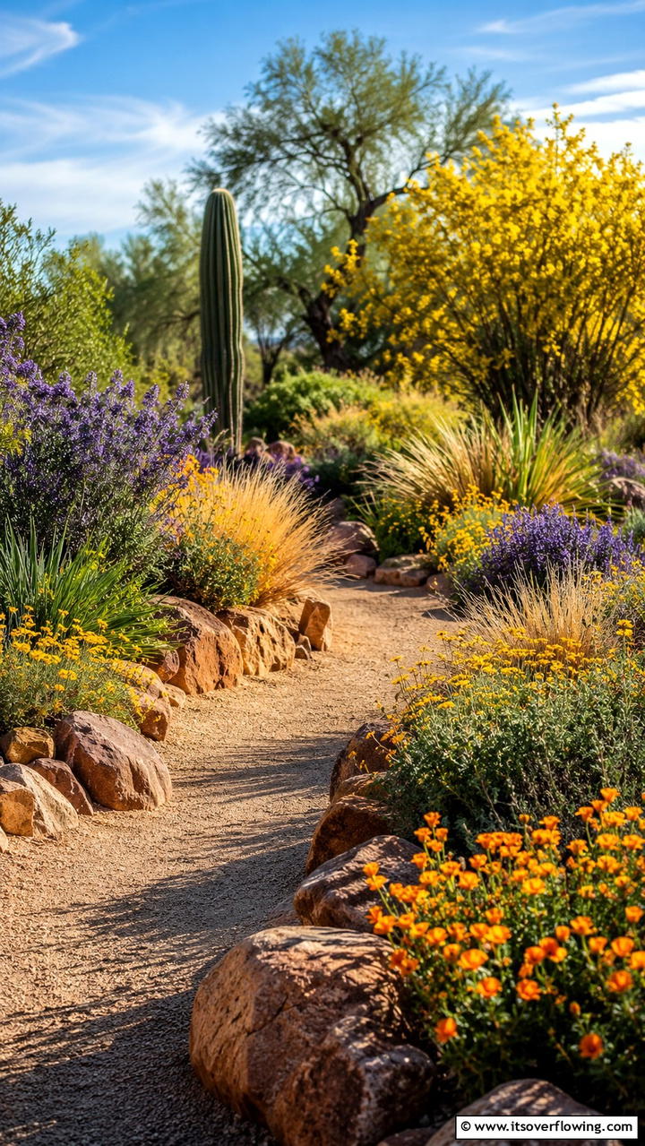 Drought Tolerant Native Garden - 30 Desert Landscape Ideas for Low-Water Gardens