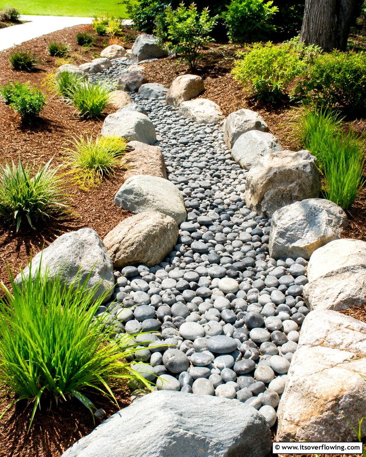 Dry River Beds - 25 Rock Landscaping Ideas to Transform Your Outdoor Space