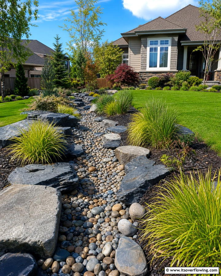 Dry Riverbeds - 25 Xeriscape Ideas for Low-Water Landscaping