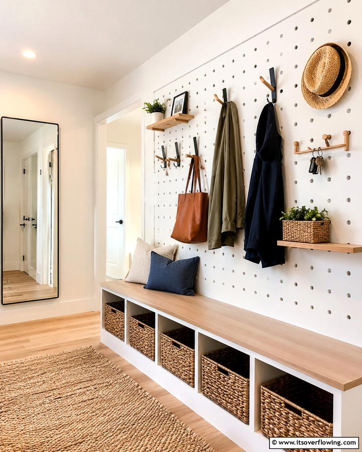 Dual Level Hanging Rods - 25 Entryway Closet Ideas to Maximize Storage and Style
