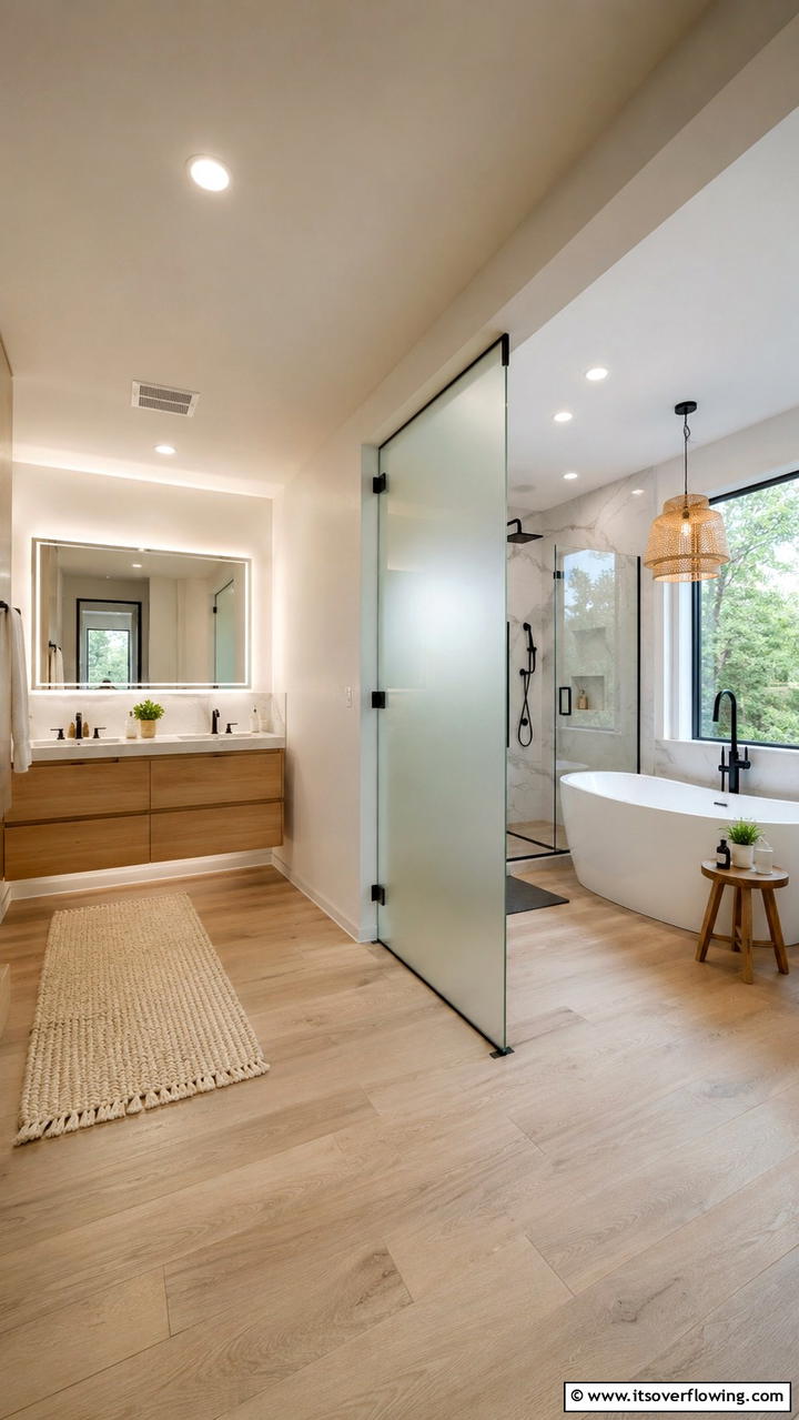 Dual Purpose Functional Zones - 30 Ensuite Bathroom Ideas for Luxurious Privacy