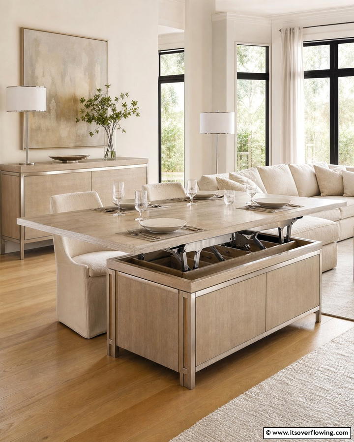 Dual Purpose FurnitureOne - 25 Living Room Dining Room Combo Ideas for Open Spaces