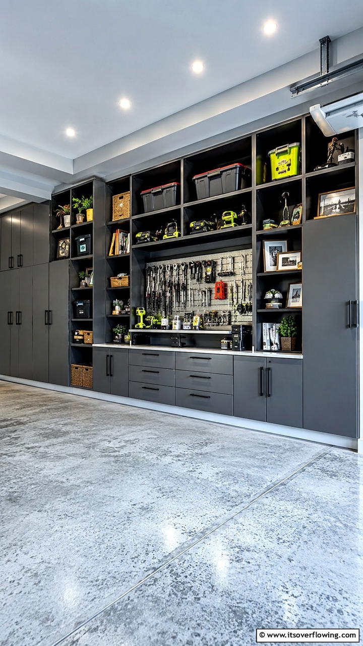 Dual Purpose Shelving - 30 Garage Wall Ideas for Organized, Functional Spaces