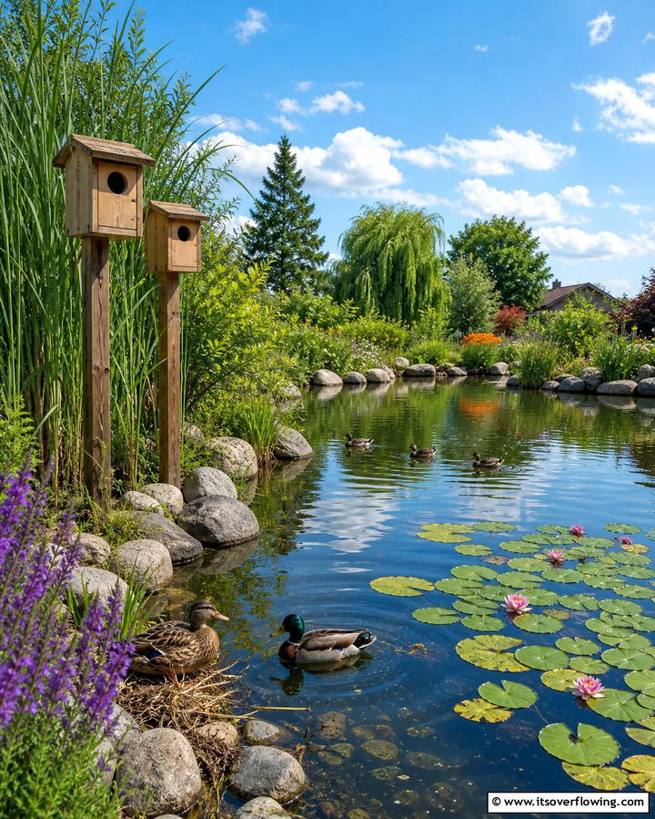 Duck Nesting Boxes - 25 Duck Pond Ideas- Beautiful & Functional Designs