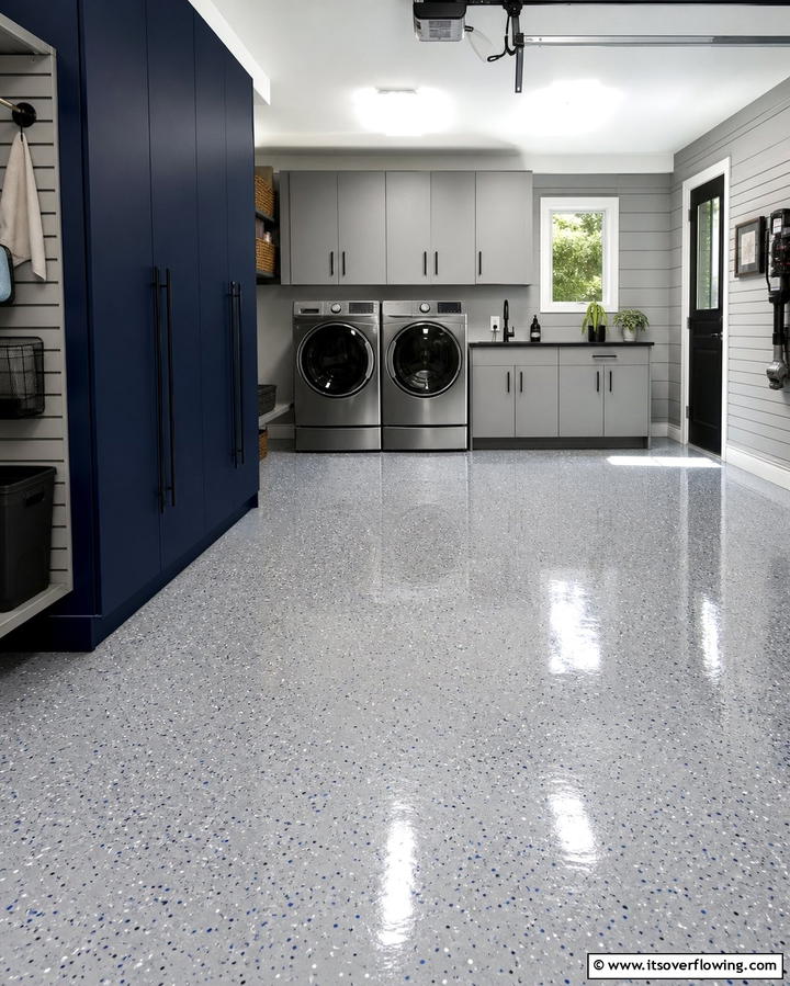 Durable Flooring Options - 25 Functional Garage Laundry Room Combo Ideas