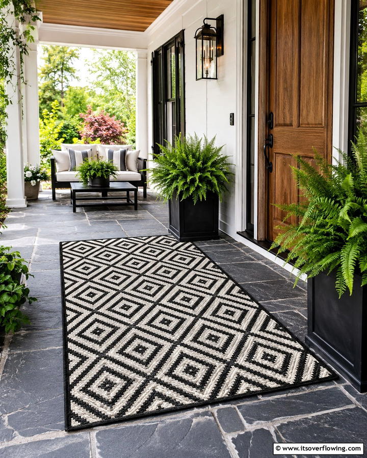 Durable Outdoor Functionality - 30 Welcoming Entryway Rug Designs to Elevate First Impressions