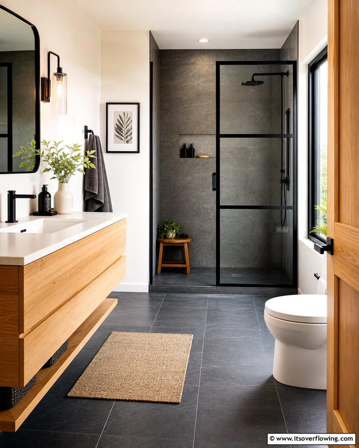 Durable Porcelain Tiles - 25 Small Bathroom Flooring Ideas for Stylish and Durable Floors