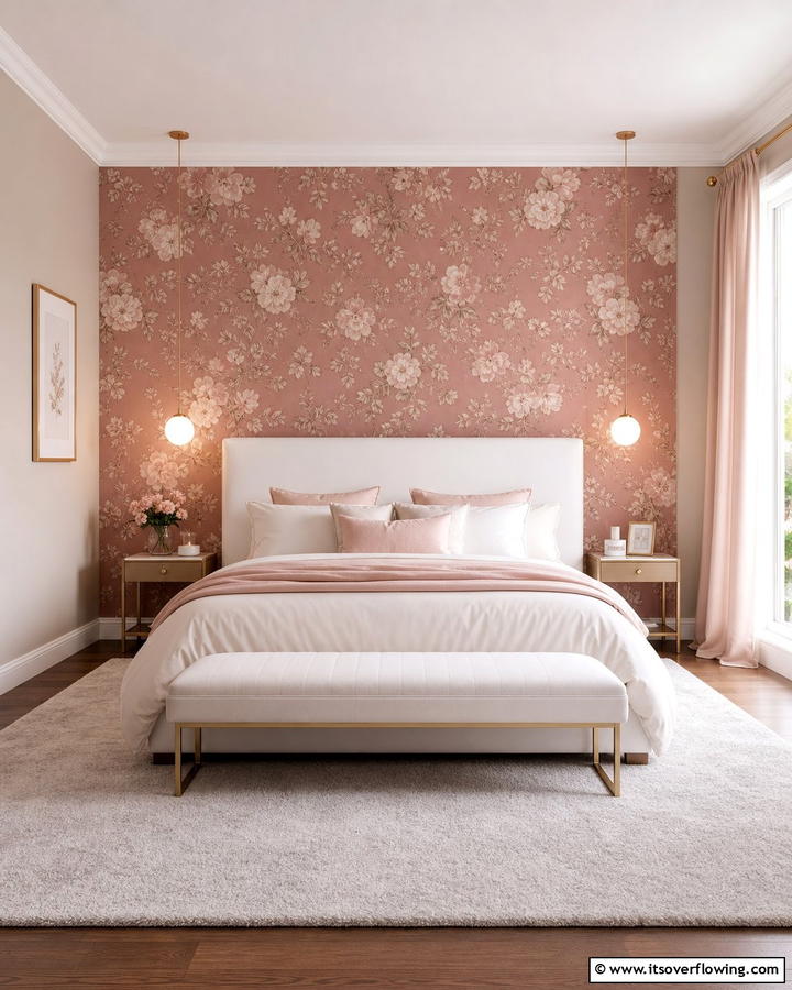Dusty Rose Wallpaper - 20 Dusty Rose Bedroom Ideas for a Soft and Romantic Look