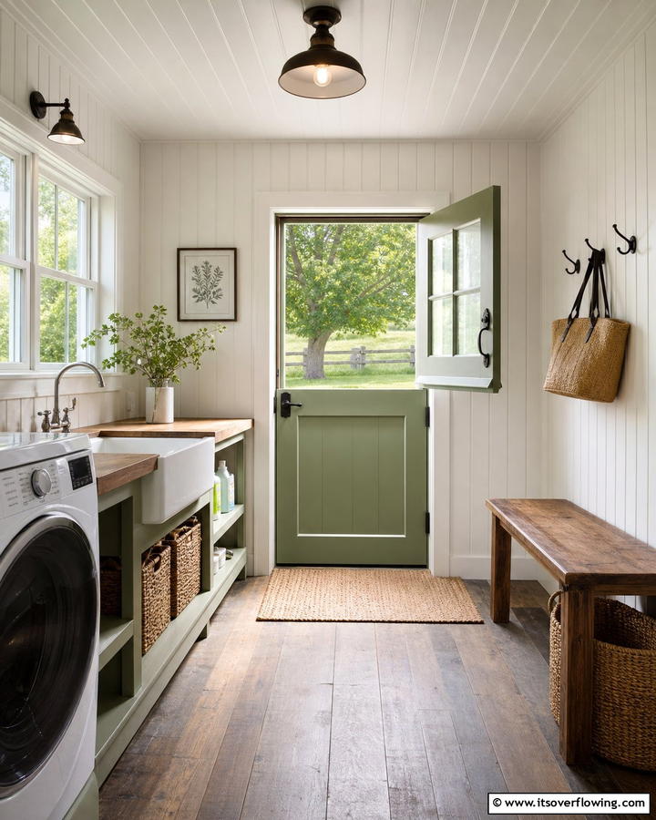 Dutch Door Versatility - 20 Laundry Room Door Ideas for a Stylish and Functional Space