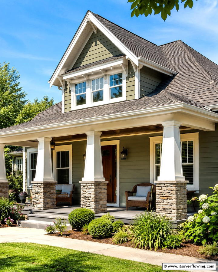 Dutch Gable Roof for a Unique Twist - 25 Front Porch Roof Ideas- Enhance Your Home’s Curb Appeal