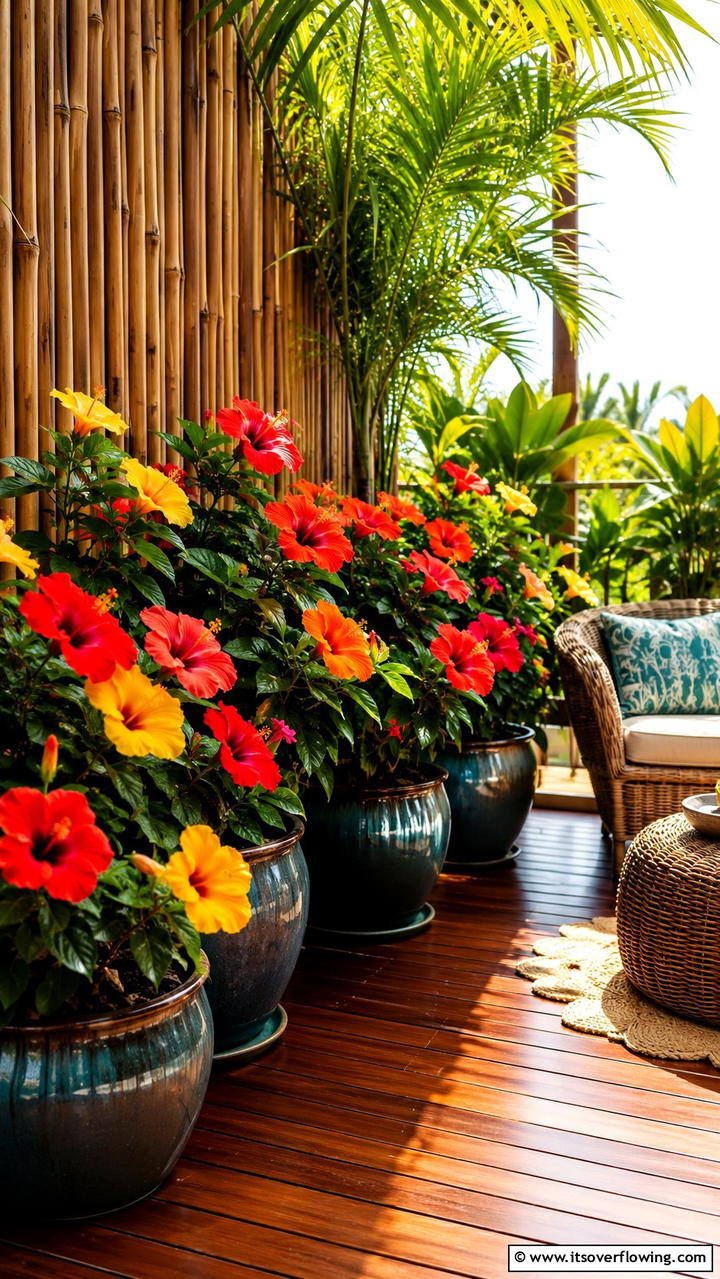 Dwarf Hibiscus - 30 Flowering Plants for Balcony Gardens - Colorful Displays