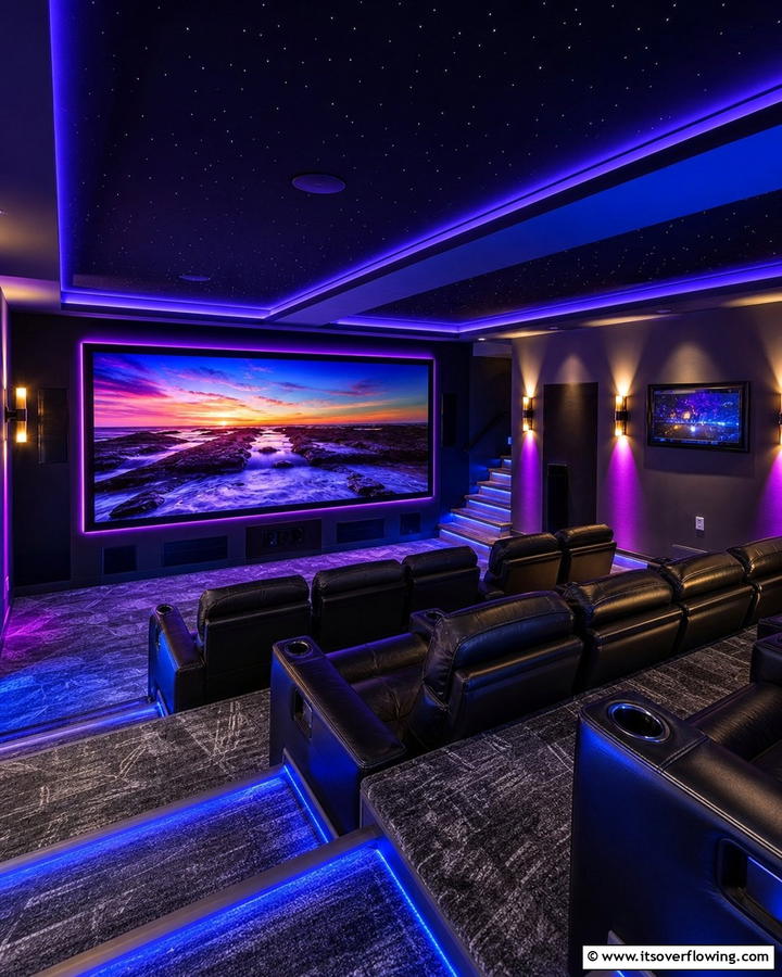 Dynamic Ambient Lighting Control - 30 Home Theater Ideas- Immersive Entertainment Spaces