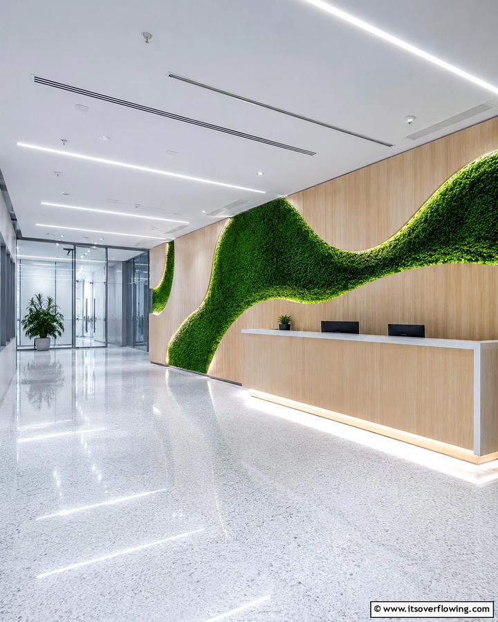 Dynamic Green Wall Design - 30 Artificial Grass Wall Design Ideas for Urban Oasis